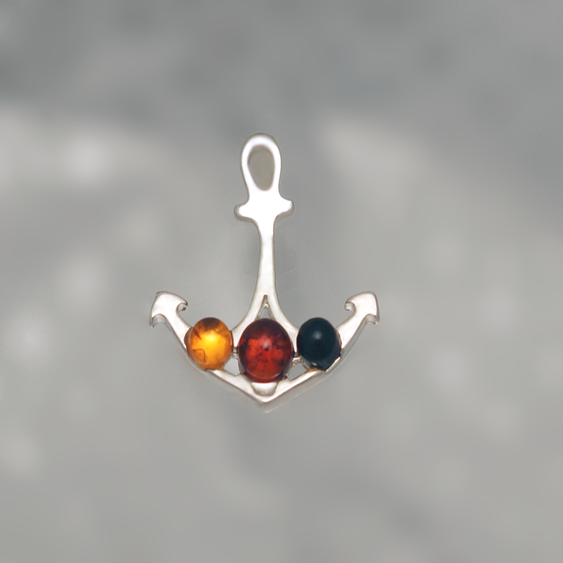 PENDENTIF EN ARGENT AVEC AMBER_GDSB-250