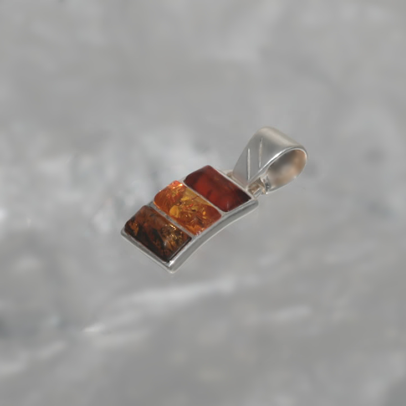 PENDENTIF EN ARGENT AVEC AMBER_GDSB-259