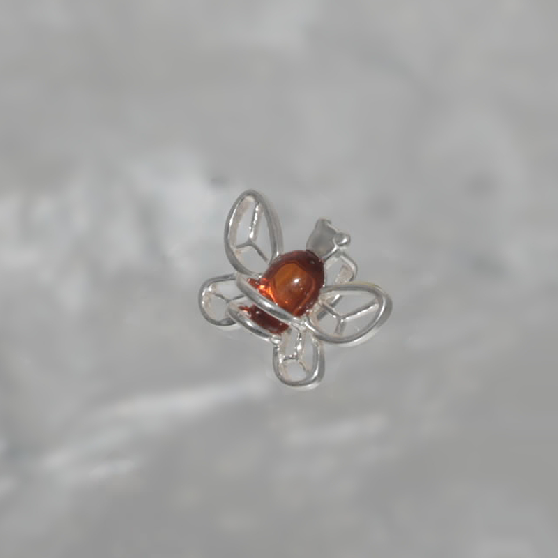 SILVER PENDANT WITH AMBER_GDSB-264