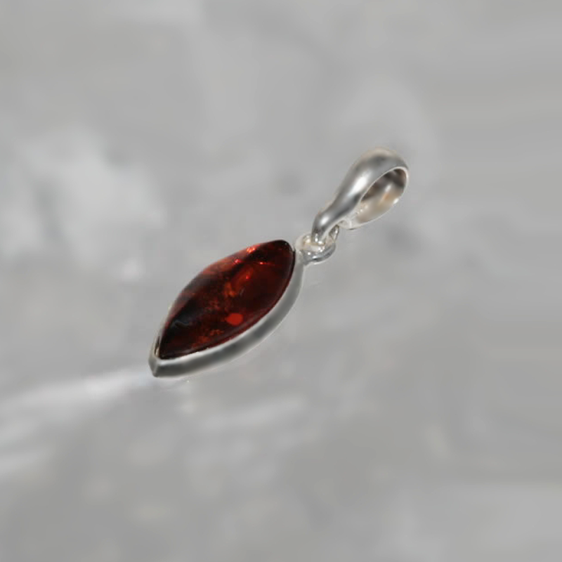 SILVER PENDANT WITH AMBER_GDSB-280