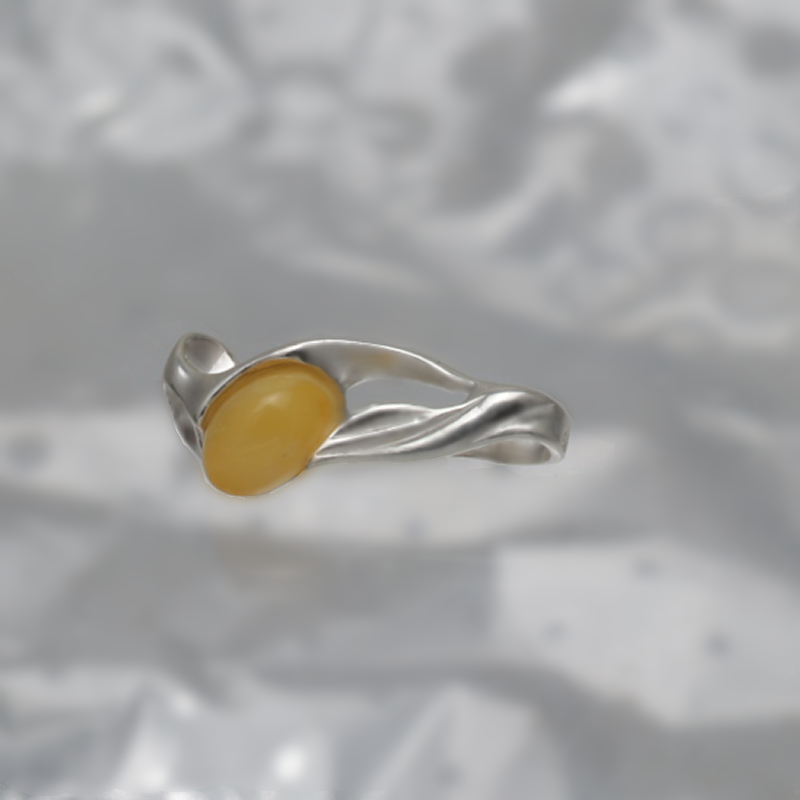 PENDENTIF EN ARGENT AVEC AMBER_KZSB-047