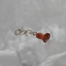 SILVER PENDANT WITH AMBER...