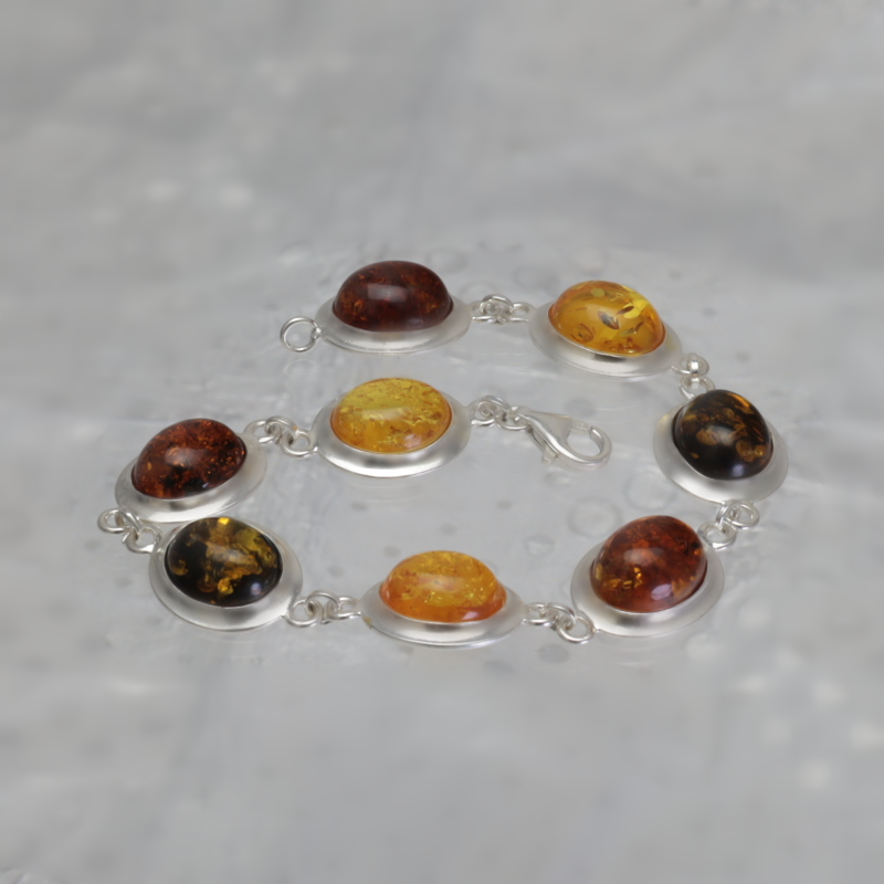 SILVER BRACELET WITH AMBER_GBRB-001