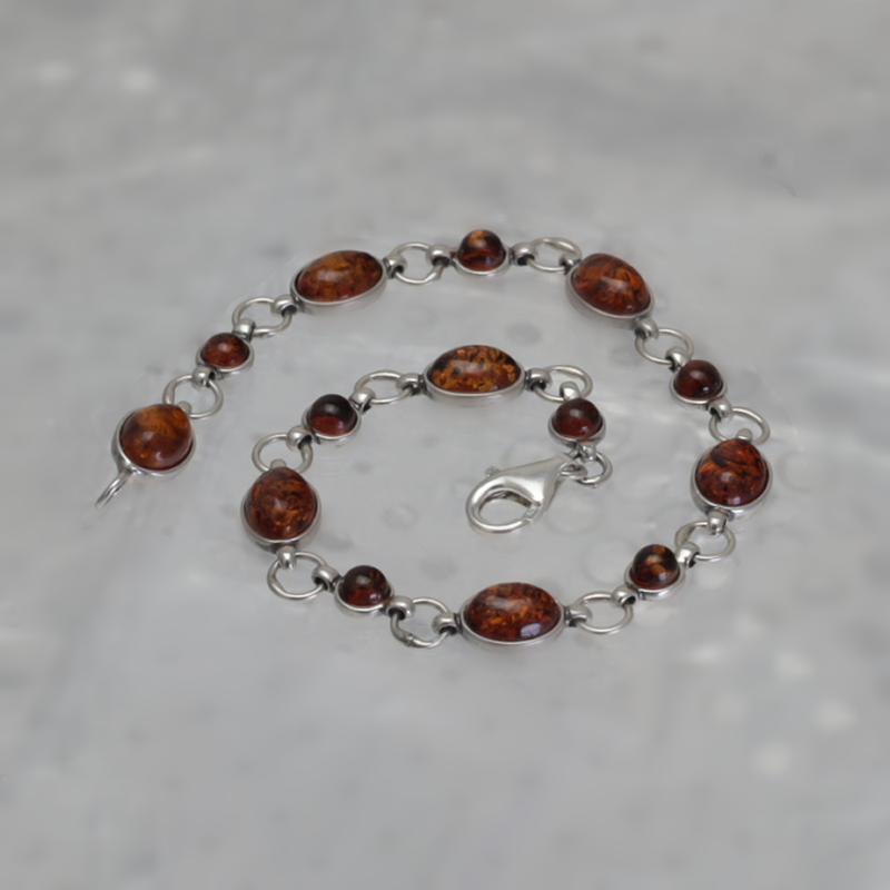 SILVER BRACELET WITH AMBER_GBRB-002