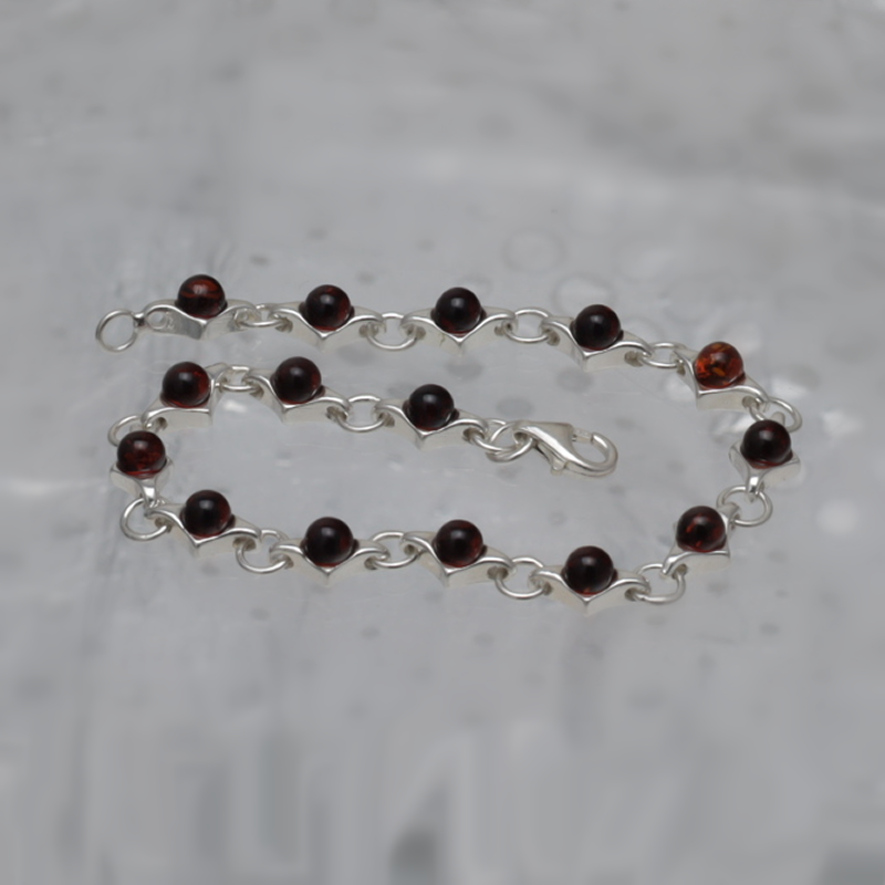 SILVER BRACELET WITH AMBER_GBRB-006