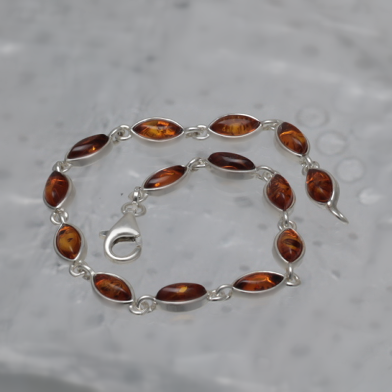 SILVER BRACELET WITH AMBER_GBRB-010