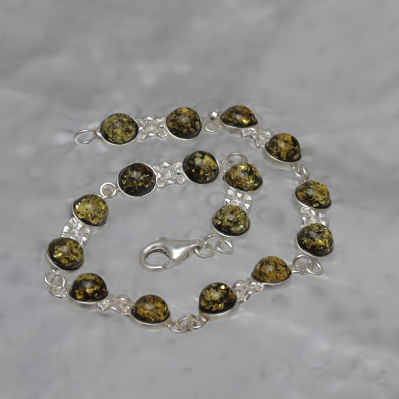 SILVER BRACELET WITH AMBER_GBRB-029