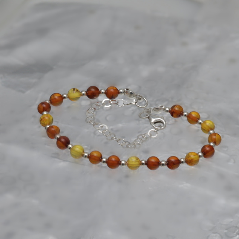 SILVER BRACELET WITH AMBER_KBRB-019