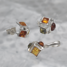 SILVER SET WITH AMBER_GKOM-013