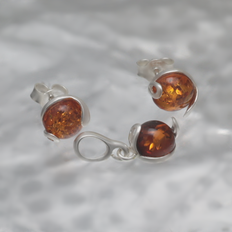 SILVER SET WITH AMBER_GKOM-014