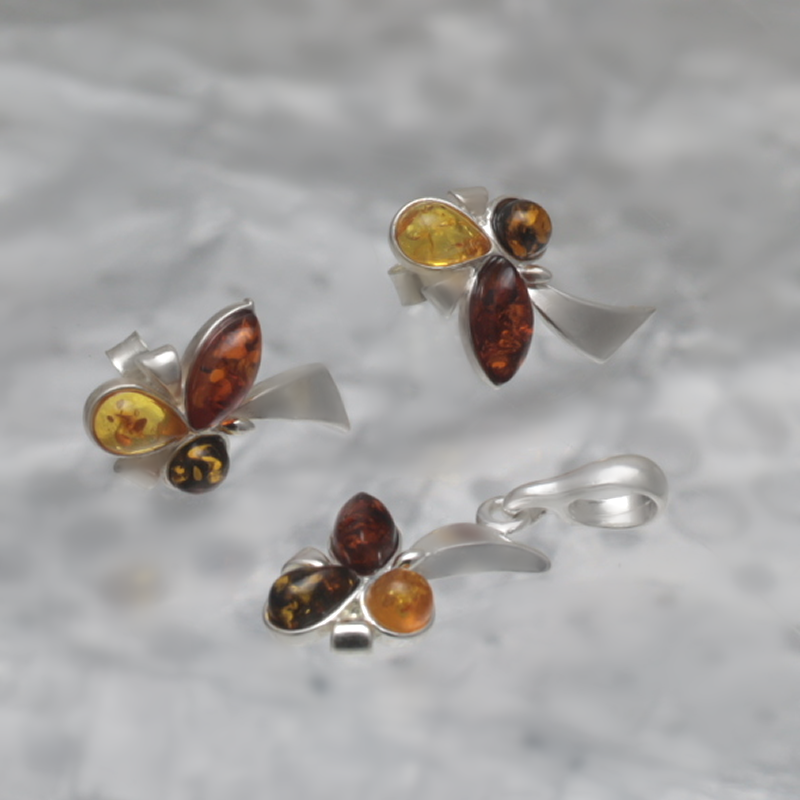 SILVER SET WITH AMBER_GKOM-022