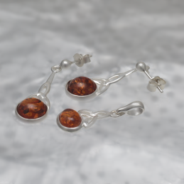 SILBER SET MIT AMBER_GKOM-023