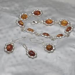 SILVER SET WITH AMBER_KKOM-029