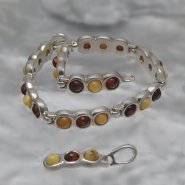 SILVER SET WITH AMBER_KKOM-030