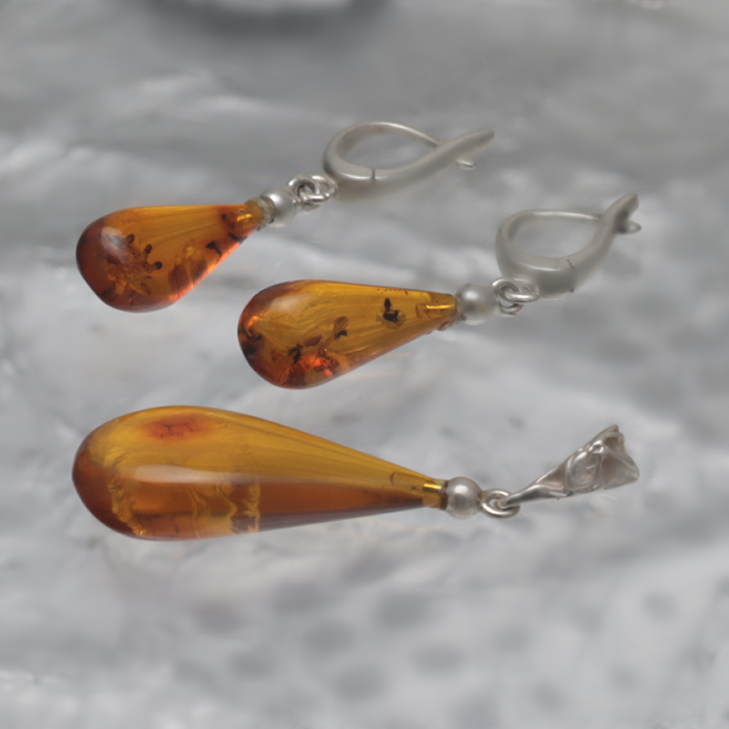 SILBER SET MIT AMBER_KKOM1-002