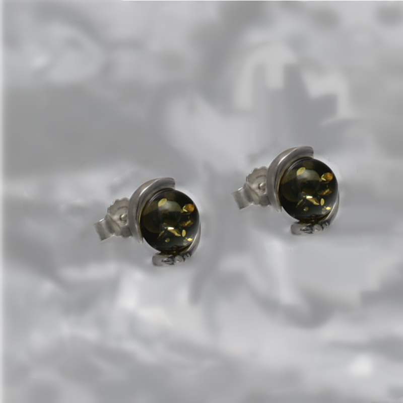 BOUCLES D'OREILLES EN ARGENT AVEC AMBER_GKSB-036