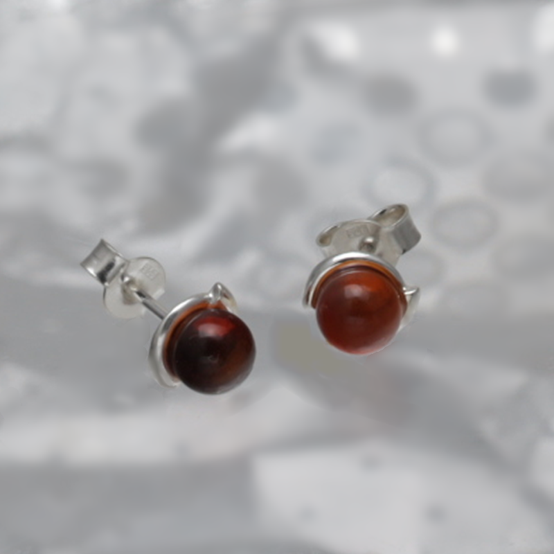 SILVER EARRINGS WITH AMBER_GKSB-060