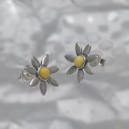 SILVER EARRINGS WITH...