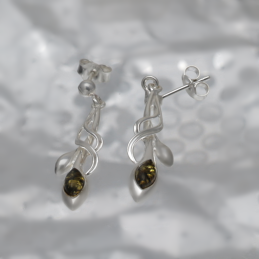 SILVER EARRINGS WITH...