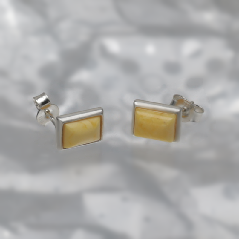 SILVER EARRINGS WITH AMBER_GKSB-111