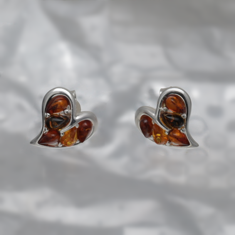 SILVER EARRINGS WITH AMBER_GKSB-120