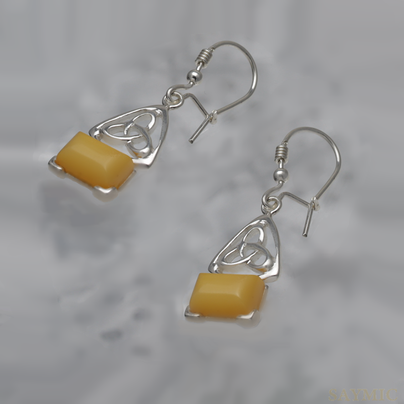 BOUCLES D'OREILLES EN ARGENT AVEC AMBER_KKSB-068