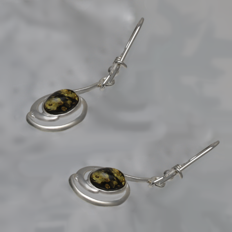 BOUCLES D'OREILLES EN ARGENT AVEC AMBER_KKSB-089