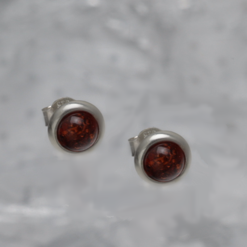 BOUCLES D'OREILLES EN ARGENT AVEC AMBER_KKSB-103