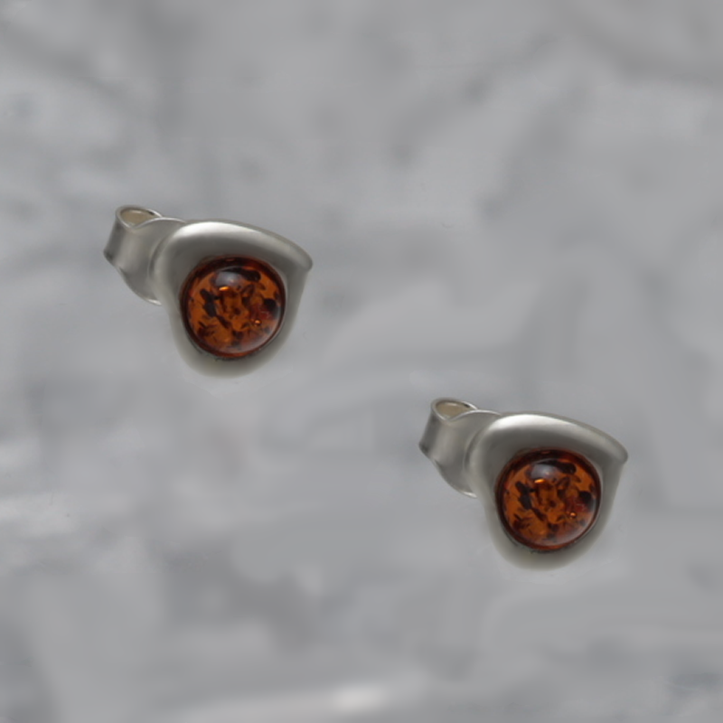 SILVER EARRINGS WITH AMBER_KKSB-119