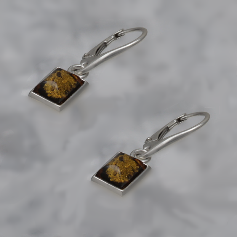 BOUCLES D'OREILLES EN ARGENT AVEC AMBER_KKSB-127