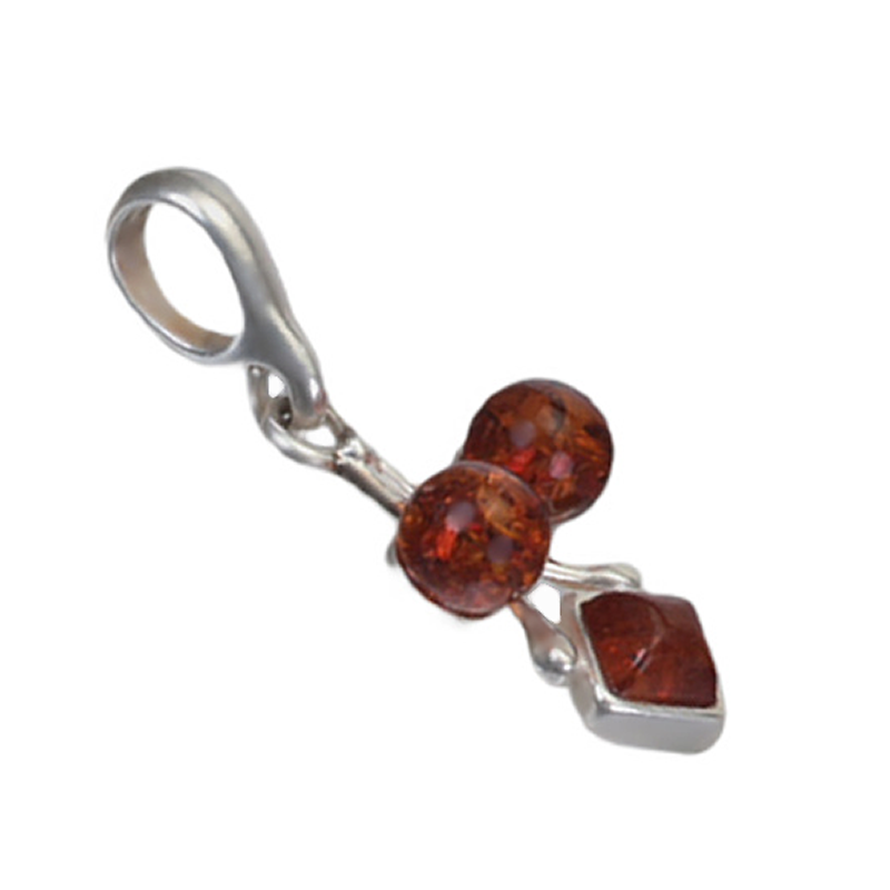 SILVER PENDANT WITH AMBER_GDSB-171