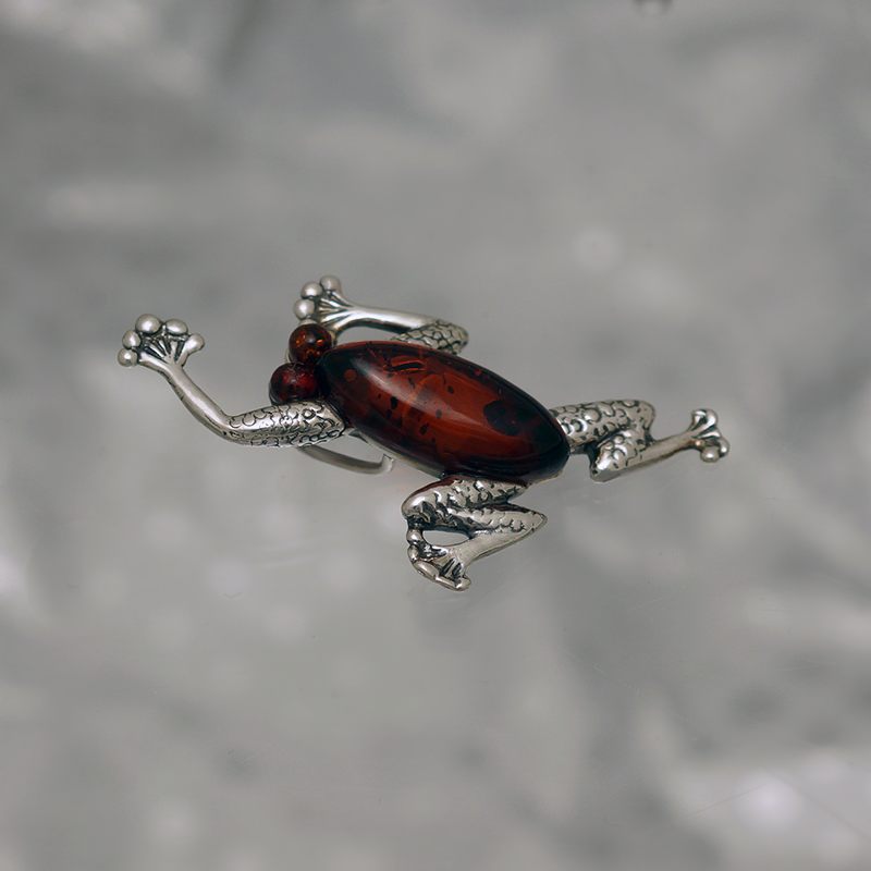 PENDENTIF EN ARGENT AVEC AMBER_GDSB-227